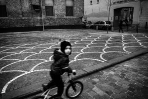 Kid on bicycle - Mons, Belgium (2016)