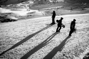 Three skiers - Zugspitze, Germany (2015)